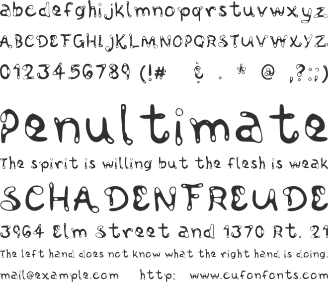 Abstraction Font font preview