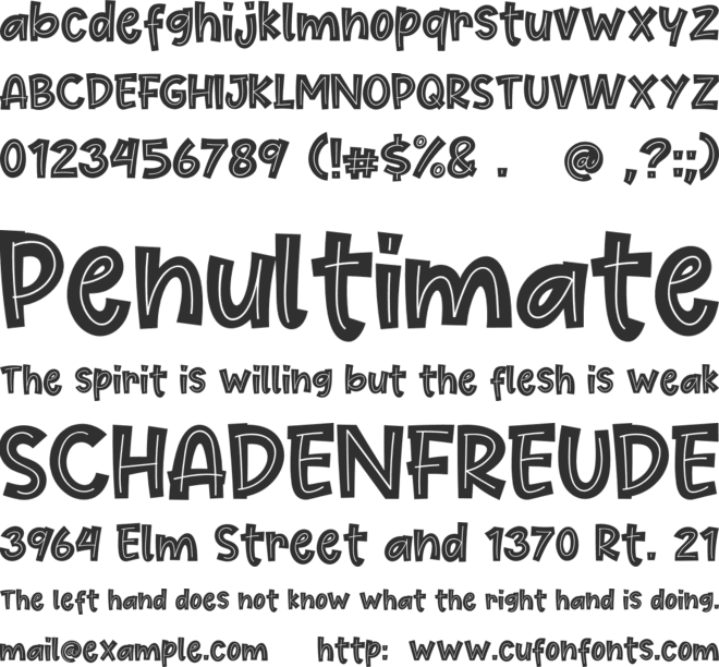 Cute Maple font preview