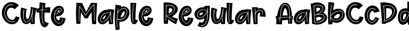 Cute Maple Regular font