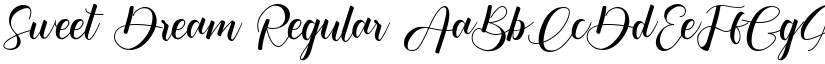 Sweet Dream Regular font