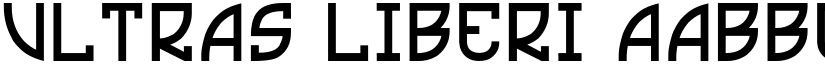 Ultras Liberi font
