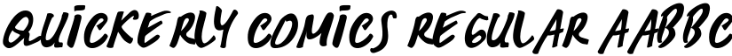 Quickerly Comics Regular font