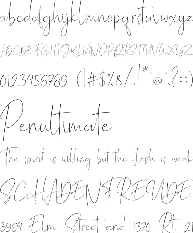 Mathelline font preview