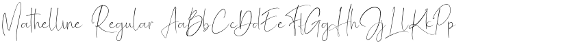 Mathelline Regular font