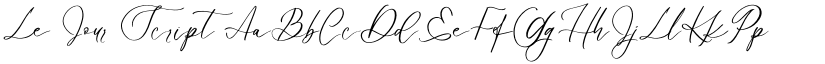 Le Jour Script font