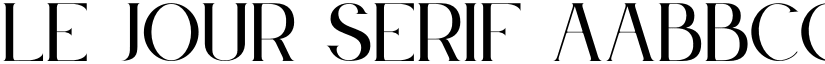 Le Jour Serif font