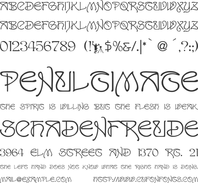 San Remo font preview