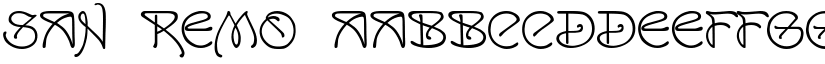 San Remo font
