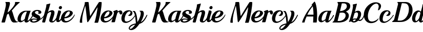 Kashie Mercy Kashie Mercy font