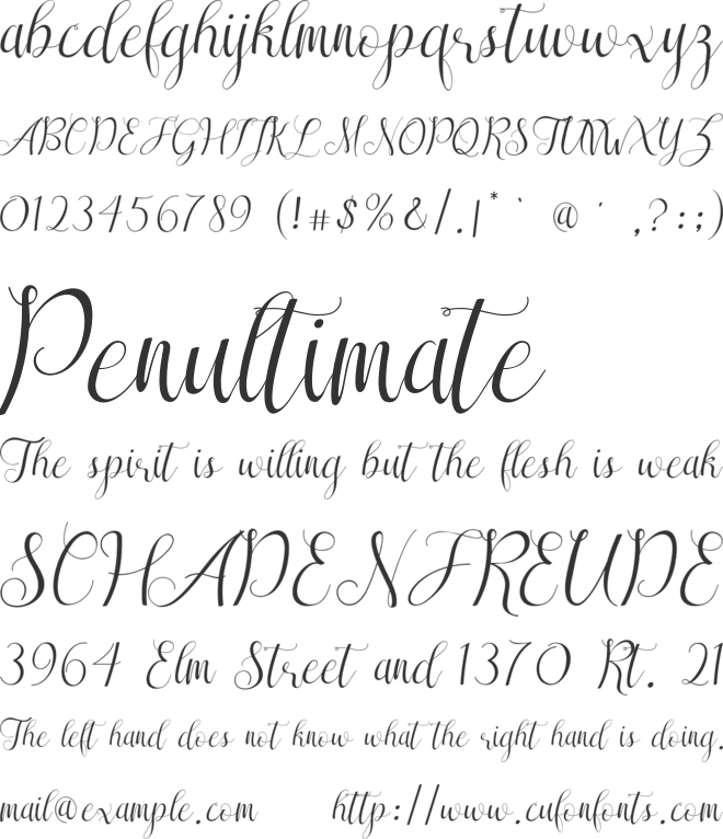 Sareeka font preview
