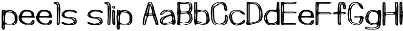 peels slip font
