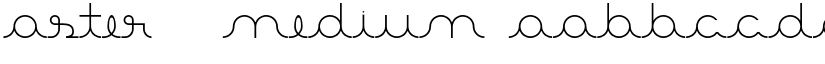 Aster 3 Medium font
