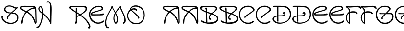 San Remo font