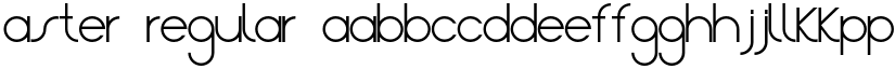Aster Regular font