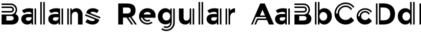 Balans Regular font