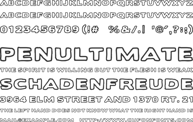 Balochisaurus font preview