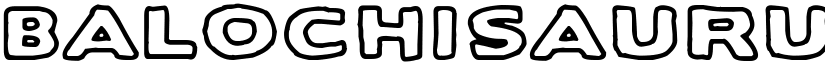 Balochisaurus Regular font
