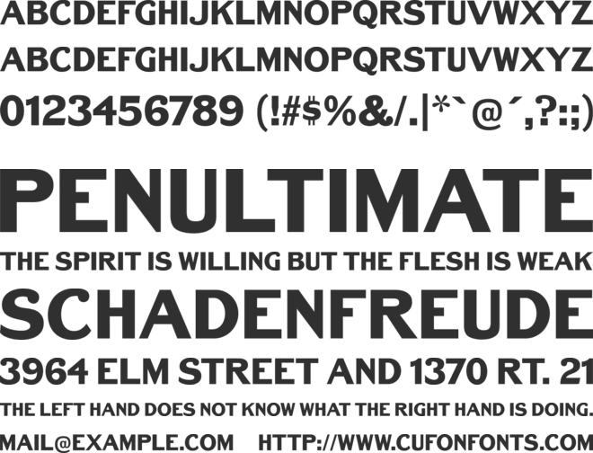 Bench Grinder Titling font preview