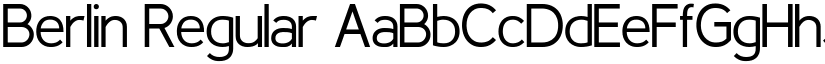 Berlin Regular font