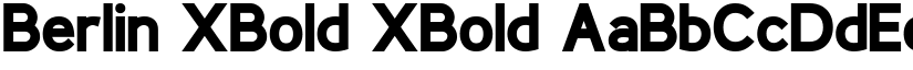 Berlin XBold XBold font