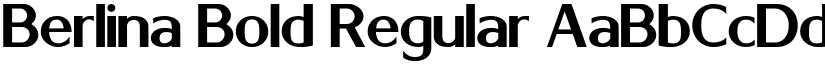 Berlina Bold Regular font