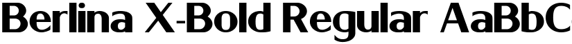 Berlina X-Bold Regular font