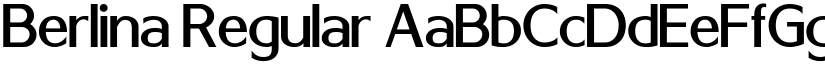 Berlina Regular font