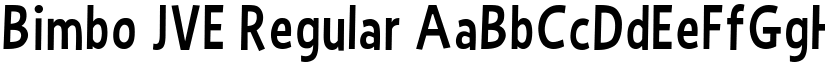 Bimbo JVE Regular font