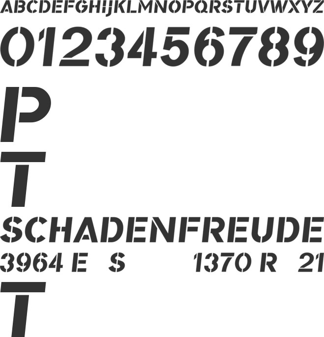 Bomber TV Wide font preview