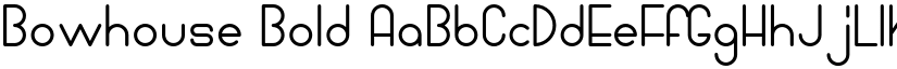 Bowhouse Bold font