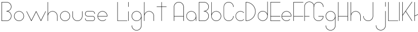 Bowhouse Light font