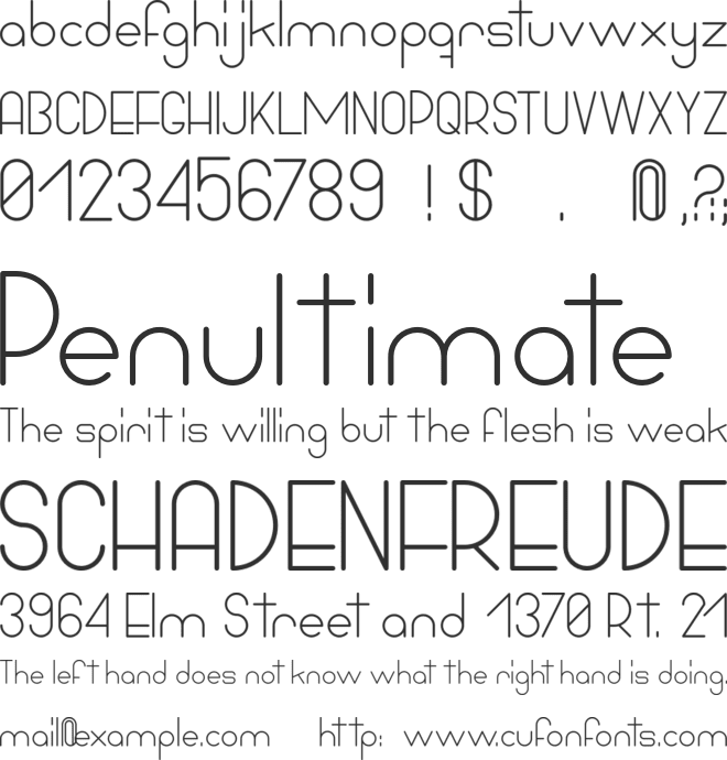 Bowhouse font preview