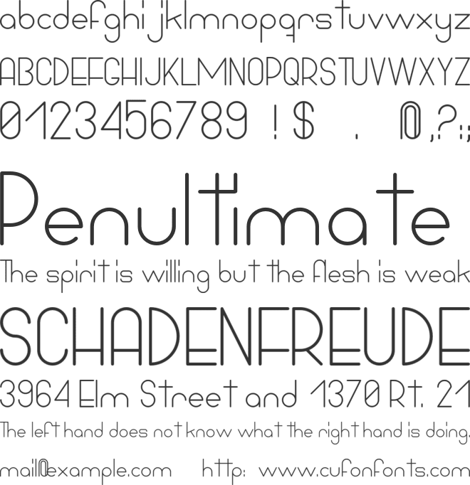 Bowhouse font preview