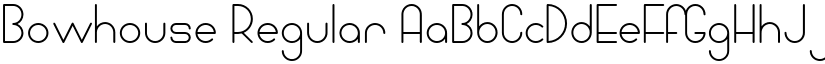 Bowhouse Regular font