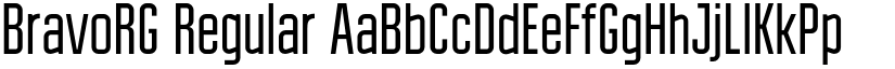 BravoRG Regular font