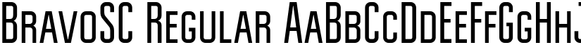 BravoSC Regular font