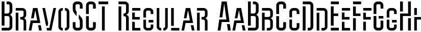 BravoSCT Regular font
