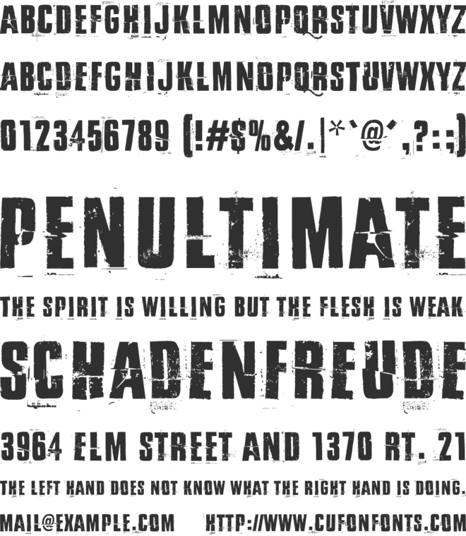 By the way font preview
