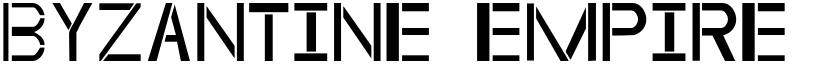 Byzantine Empire Regular font