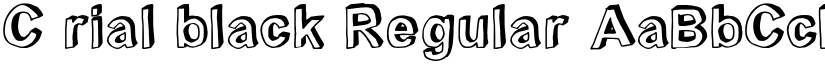 C rial black Regular font
