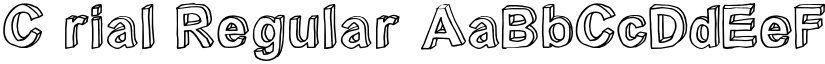 C rial Regular font