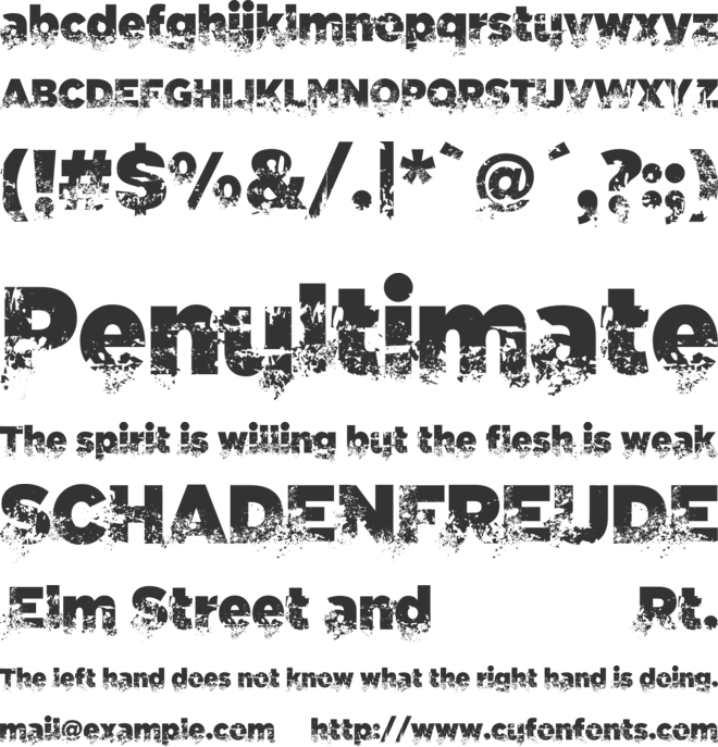 C.A. Gatintas font preview