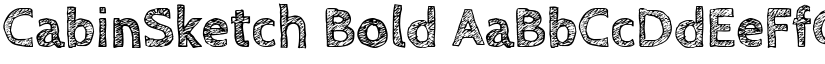 CabinSketch Bold font
