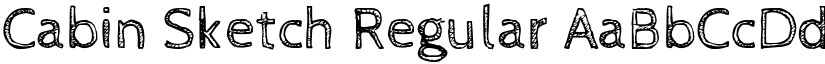 Cabin Sketch Regular font
