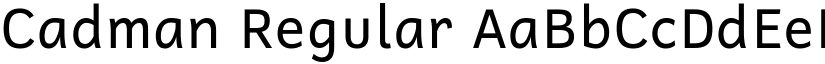 Cadman Regular font