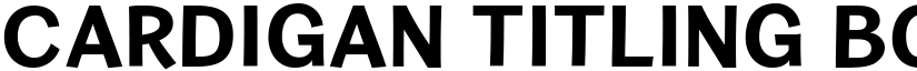 Cardigan Titling Bold font