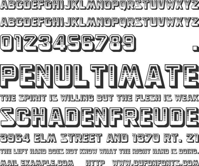 Simson font preview