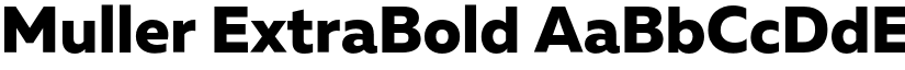 Muller ExtraBold font