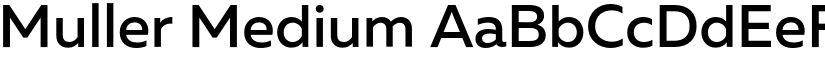 Muller Medium font