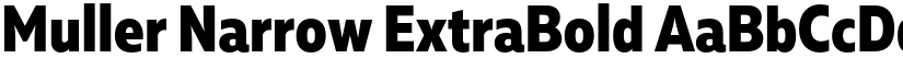 Muller Narrow ExtraBold font